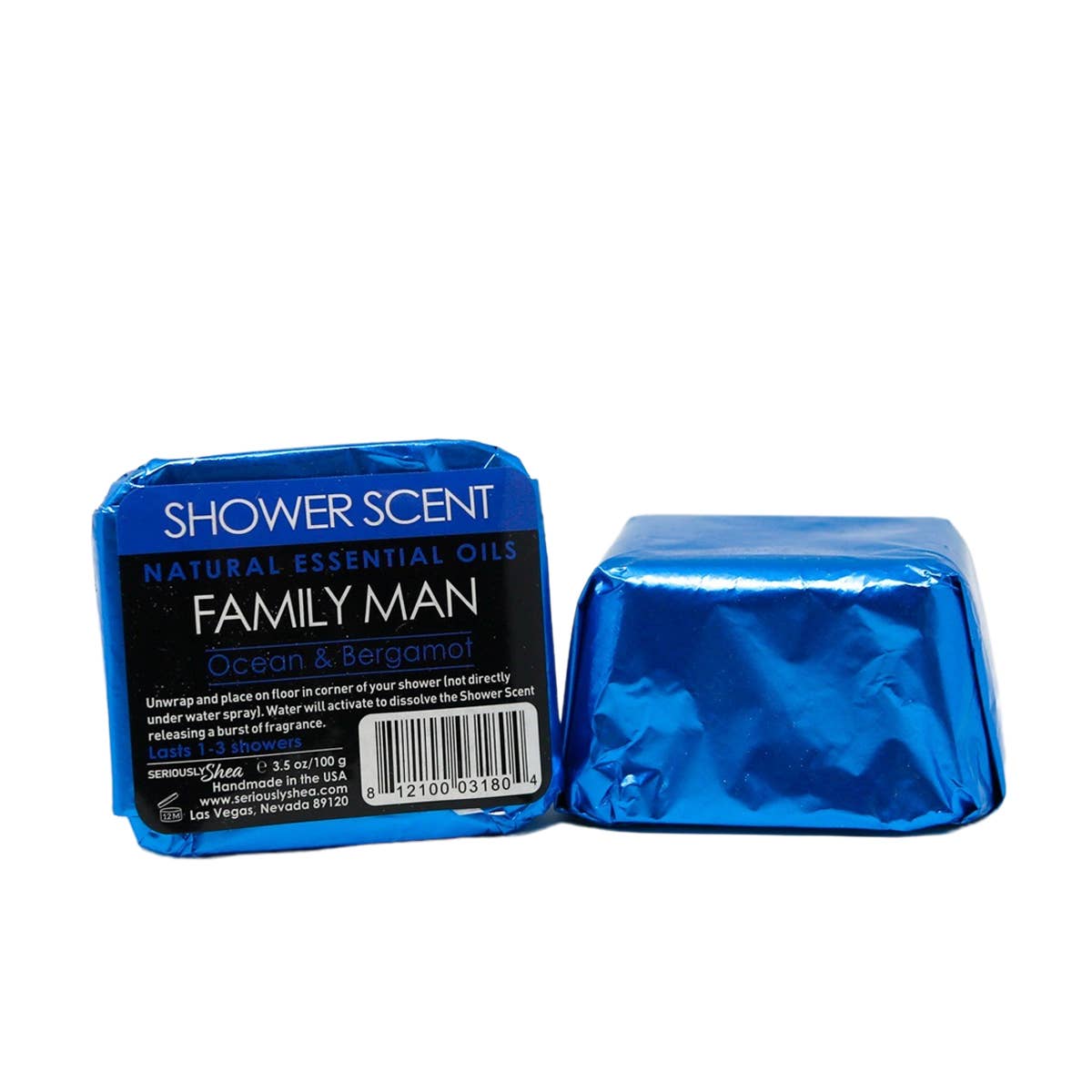 Extra Large Shower Steamers- Family Man (Ocean + Bergamot)