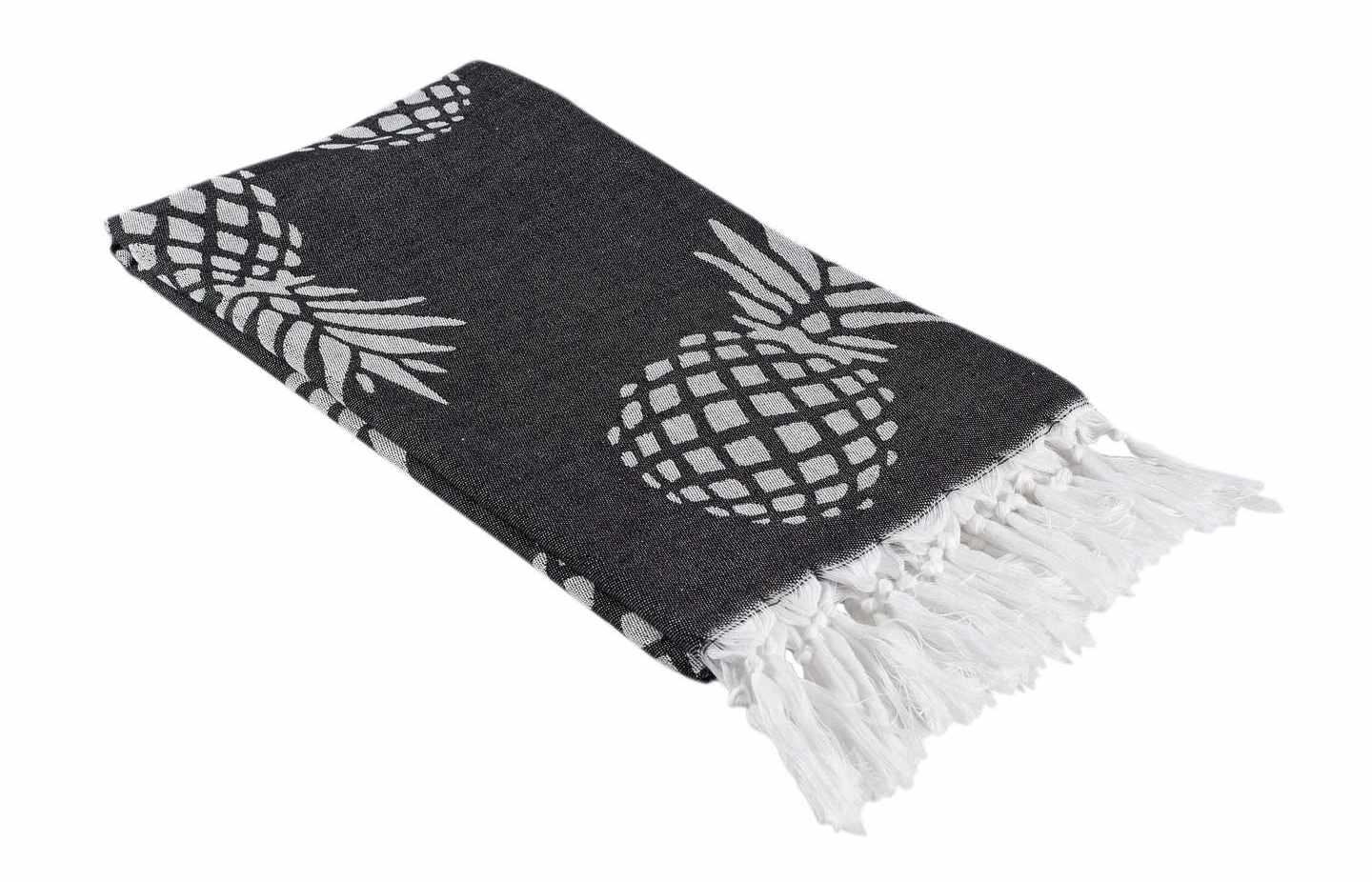 pineapple turkish towel folded