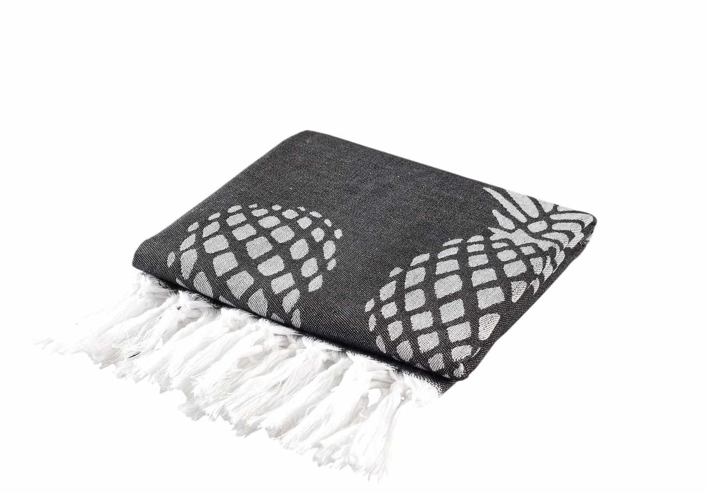 pineapple turkish towel folded
