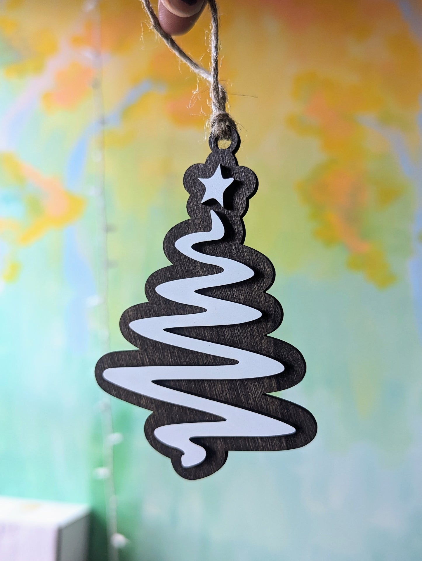 Wood Christmas Tree Ornament