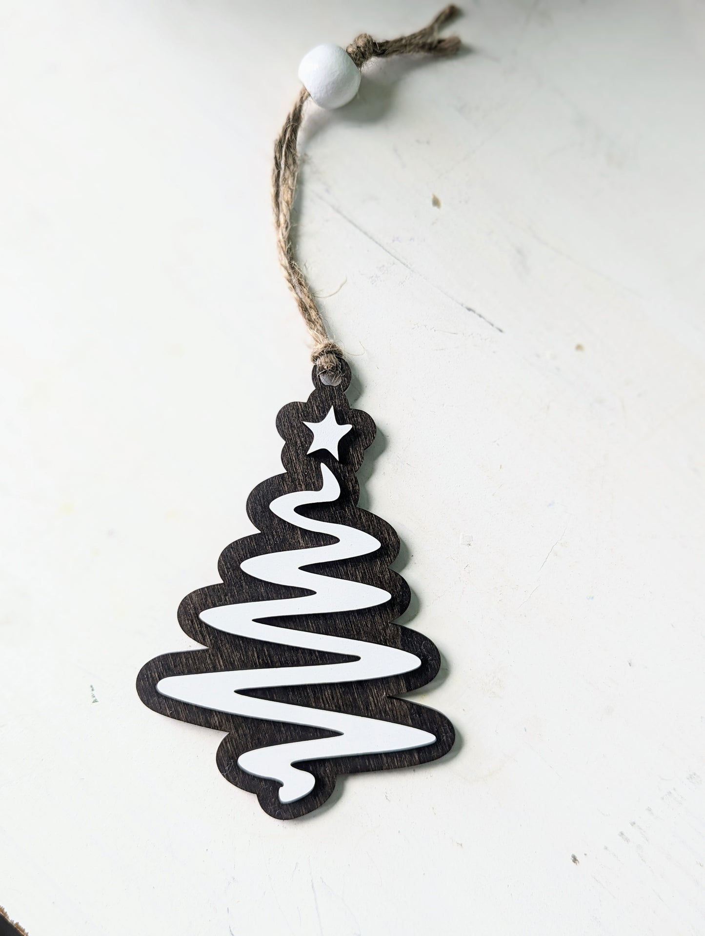Wood Christmas Tree Ornament