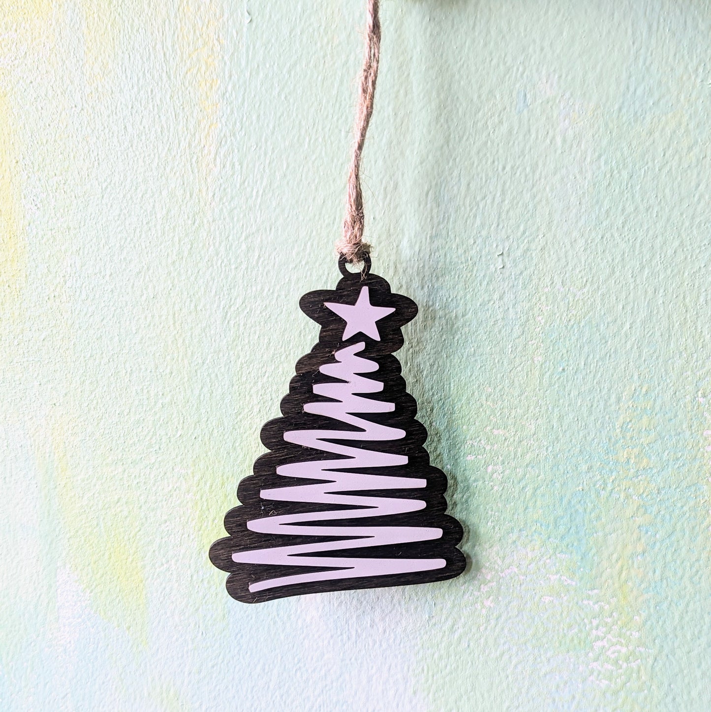 Wood Christmas Tree Ornament