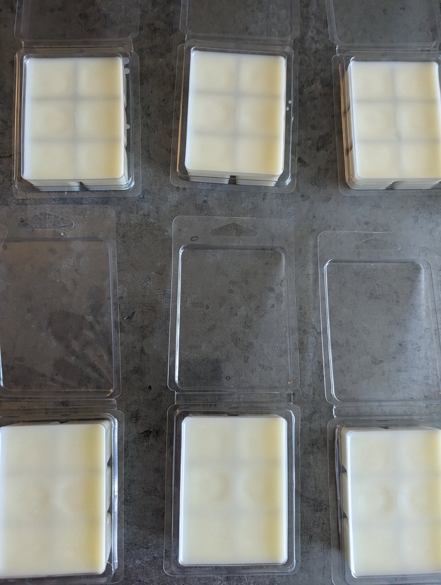 wax melts during packaging stage