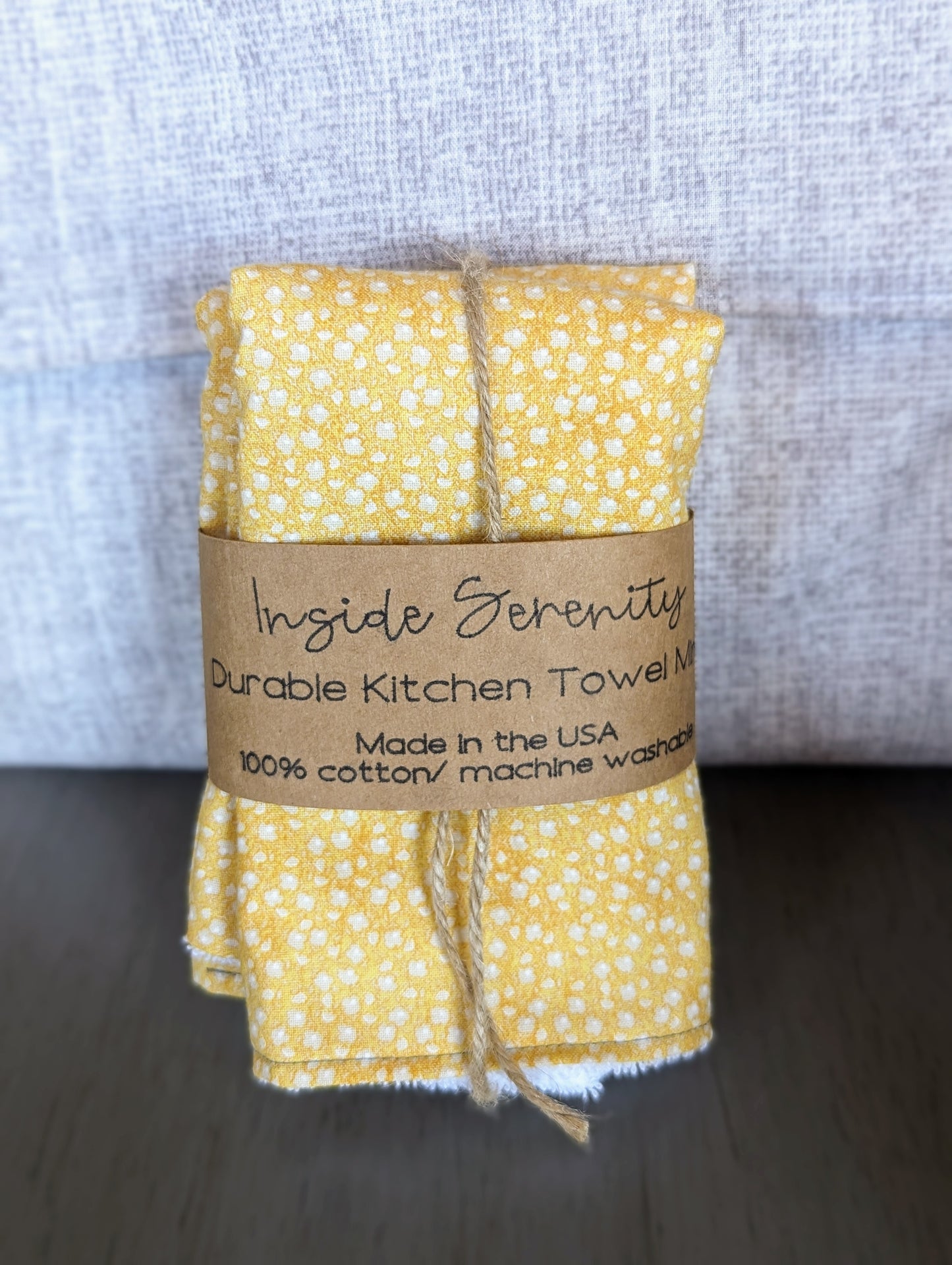 Yellow Dot Kitchen Towel Minis