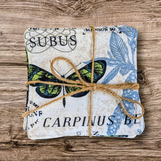 Butterfly Cloth Coaster Set