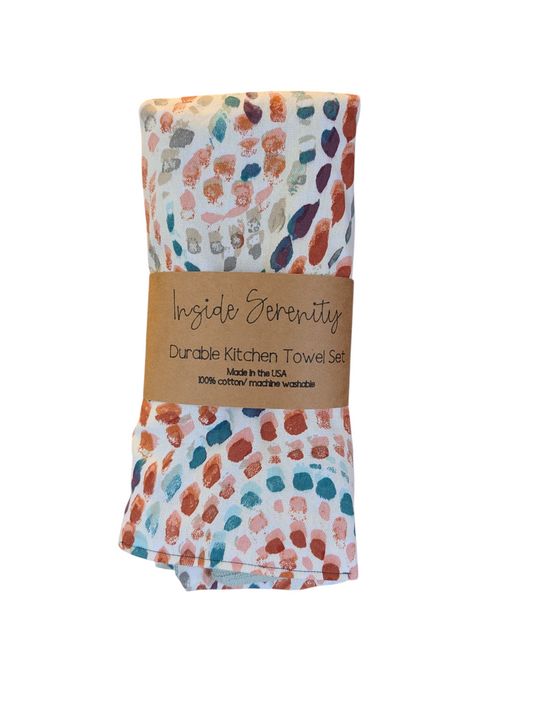 Light and Bright patterned Kitchen Towel Set