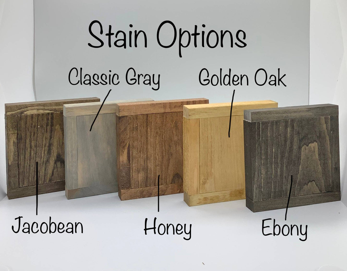 small wood sign color options.