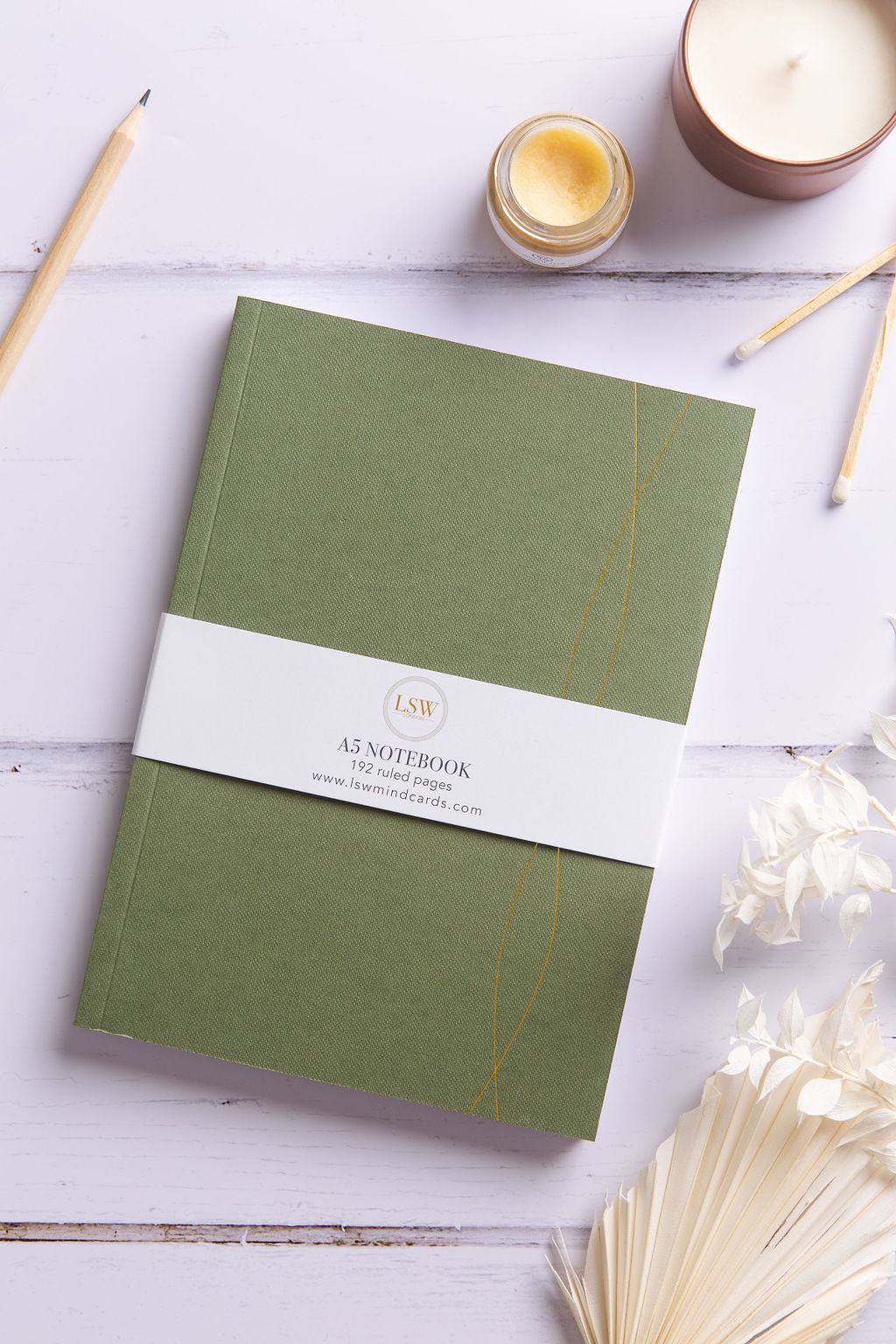 Mid-Green Lined Journal