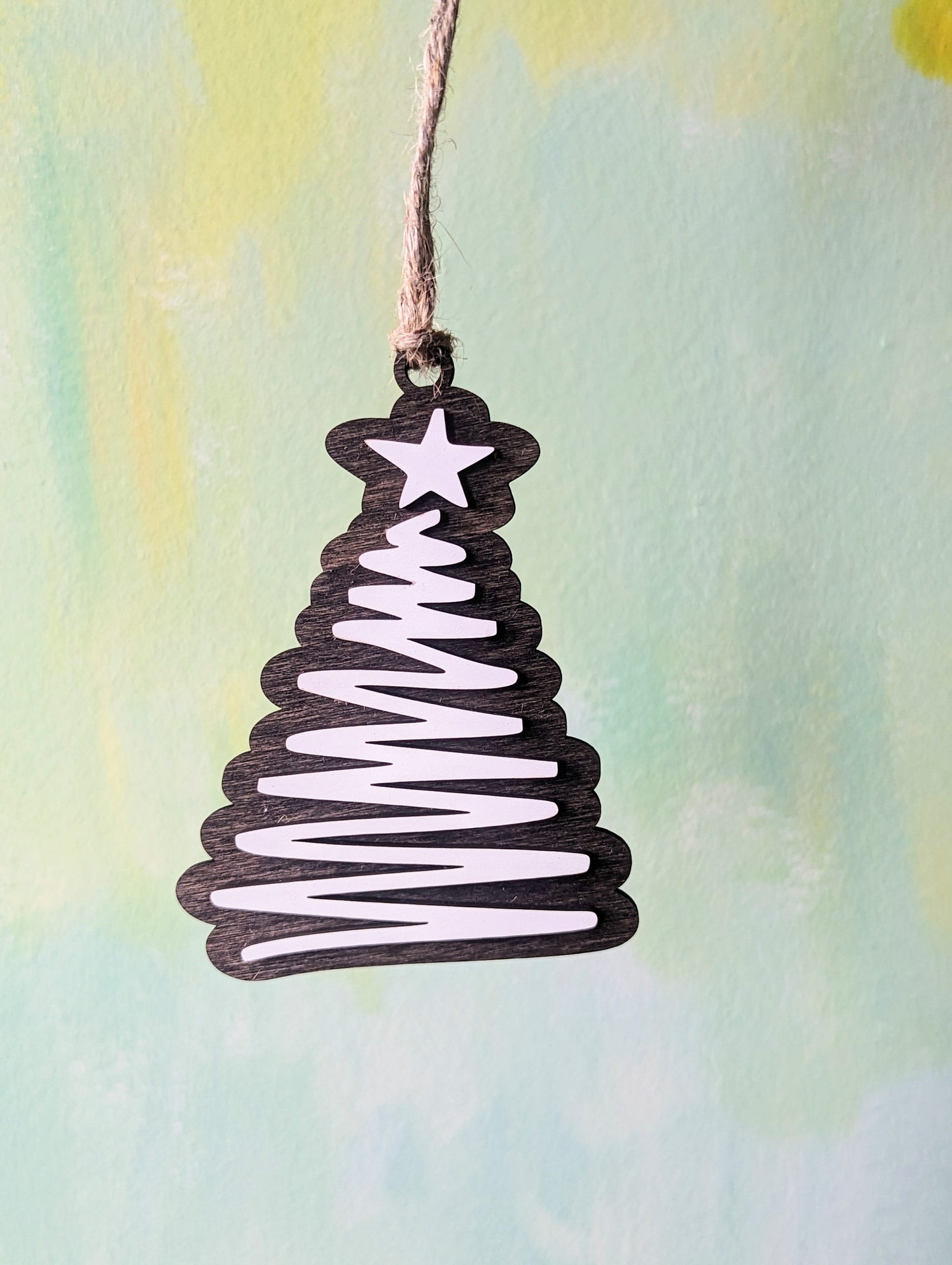 Wood Christmas Tree Ornament