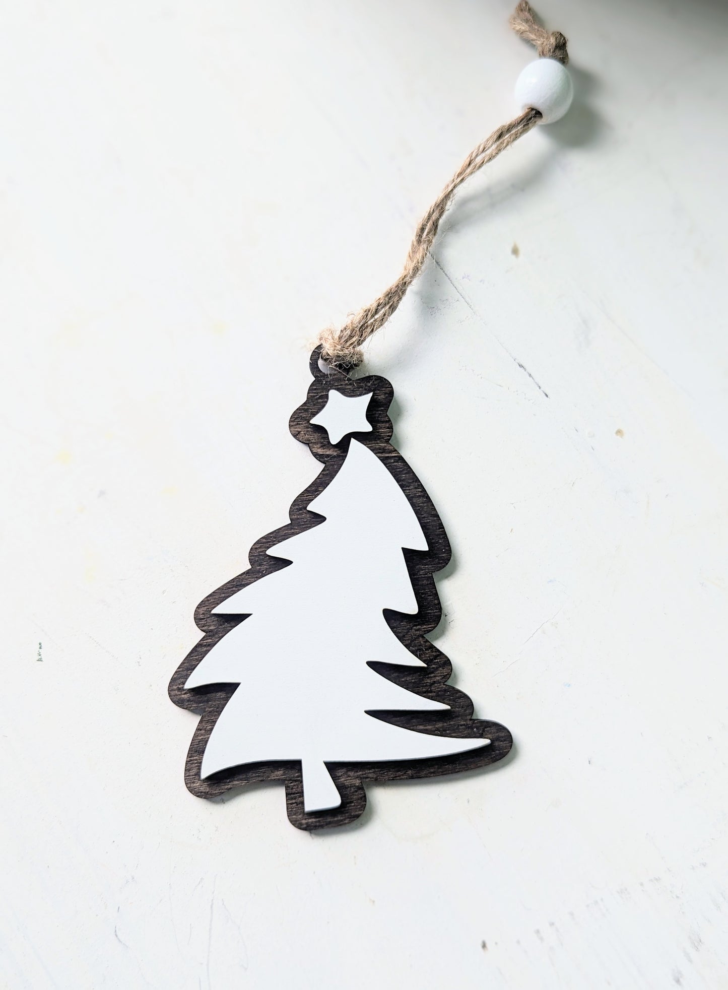 Wood Christmas Tree Ornament