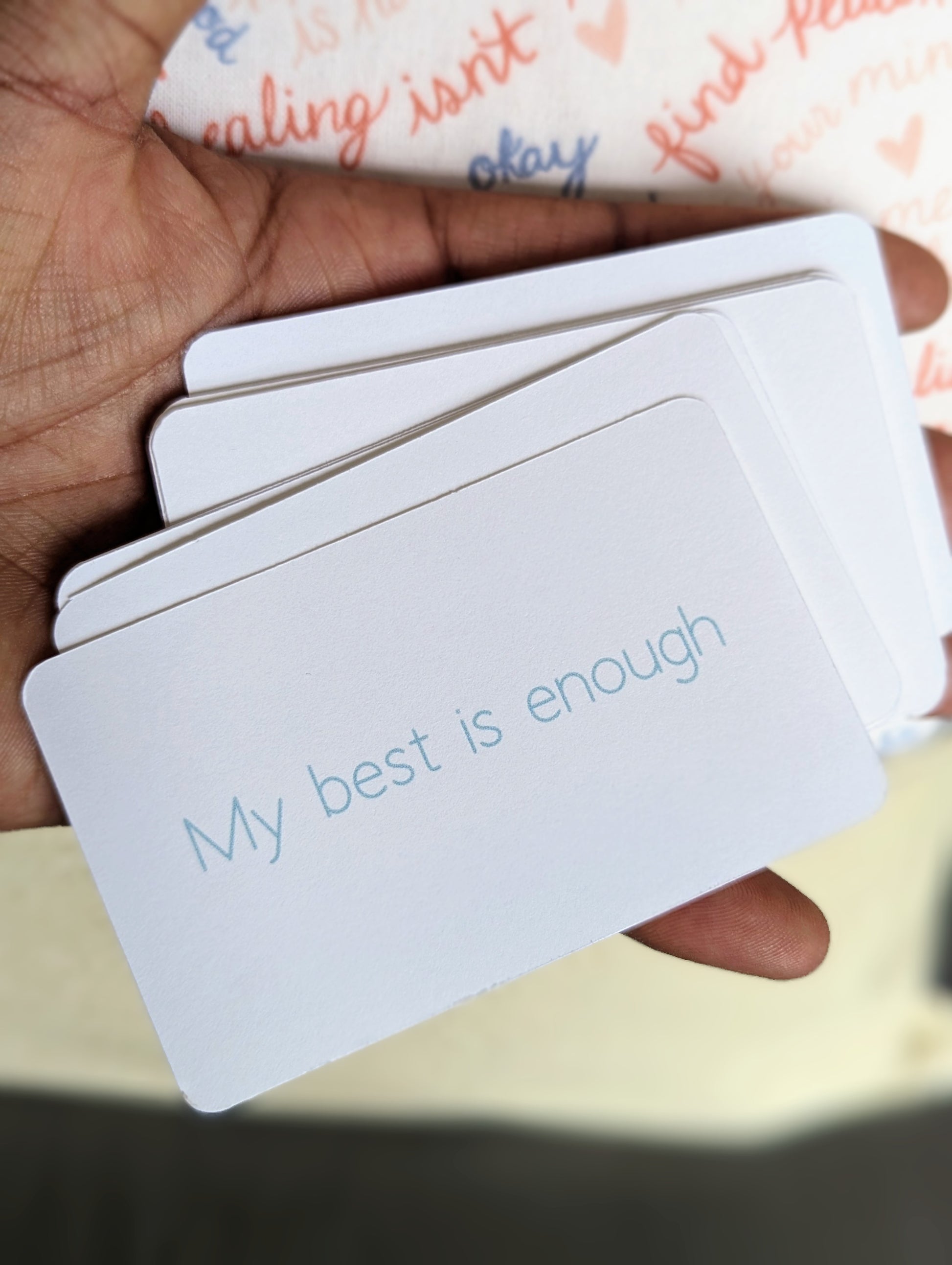 Set of 12 positive affirmation cards for kids