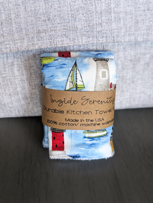Blue Lighthouse Kitchen Towel Minis