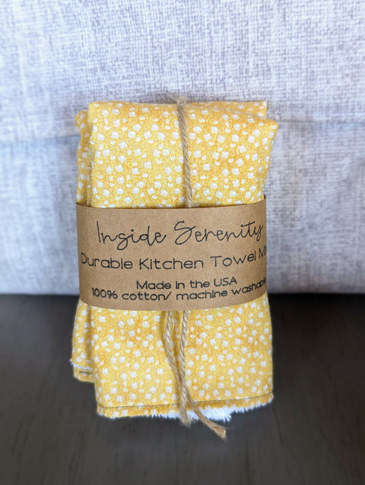 Yellow Dot Kitchen Towel Minis