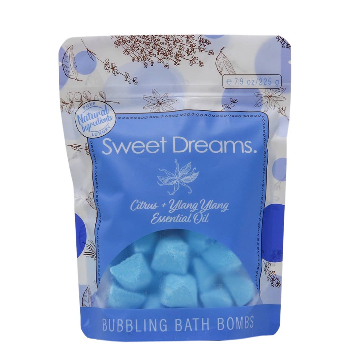 Relaxing blue bath bombs