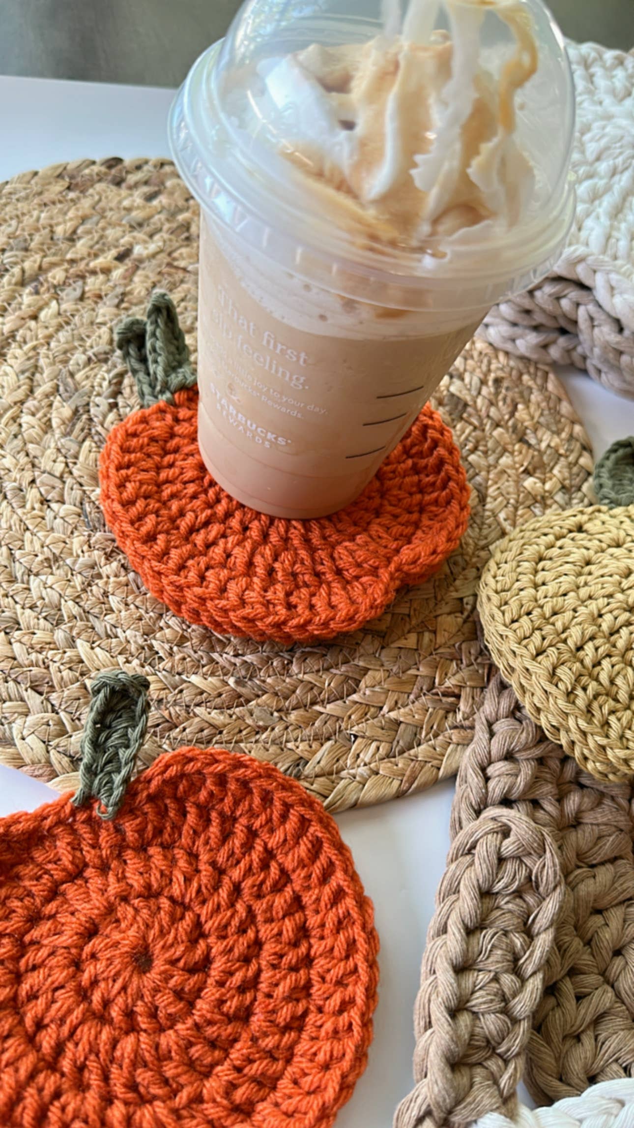 Pumpkin Cup Coasters