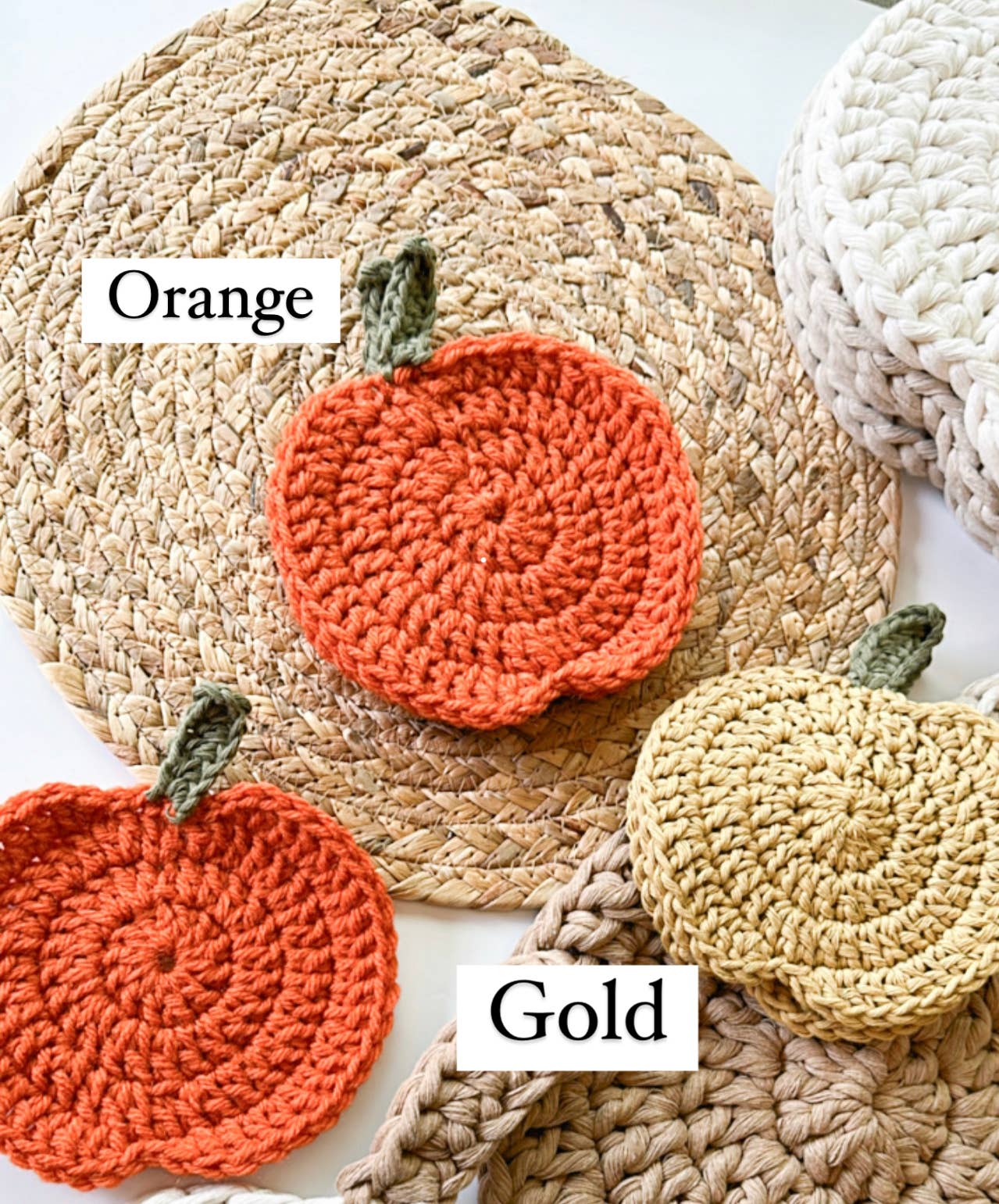 Pumpkin Cup Coasters
