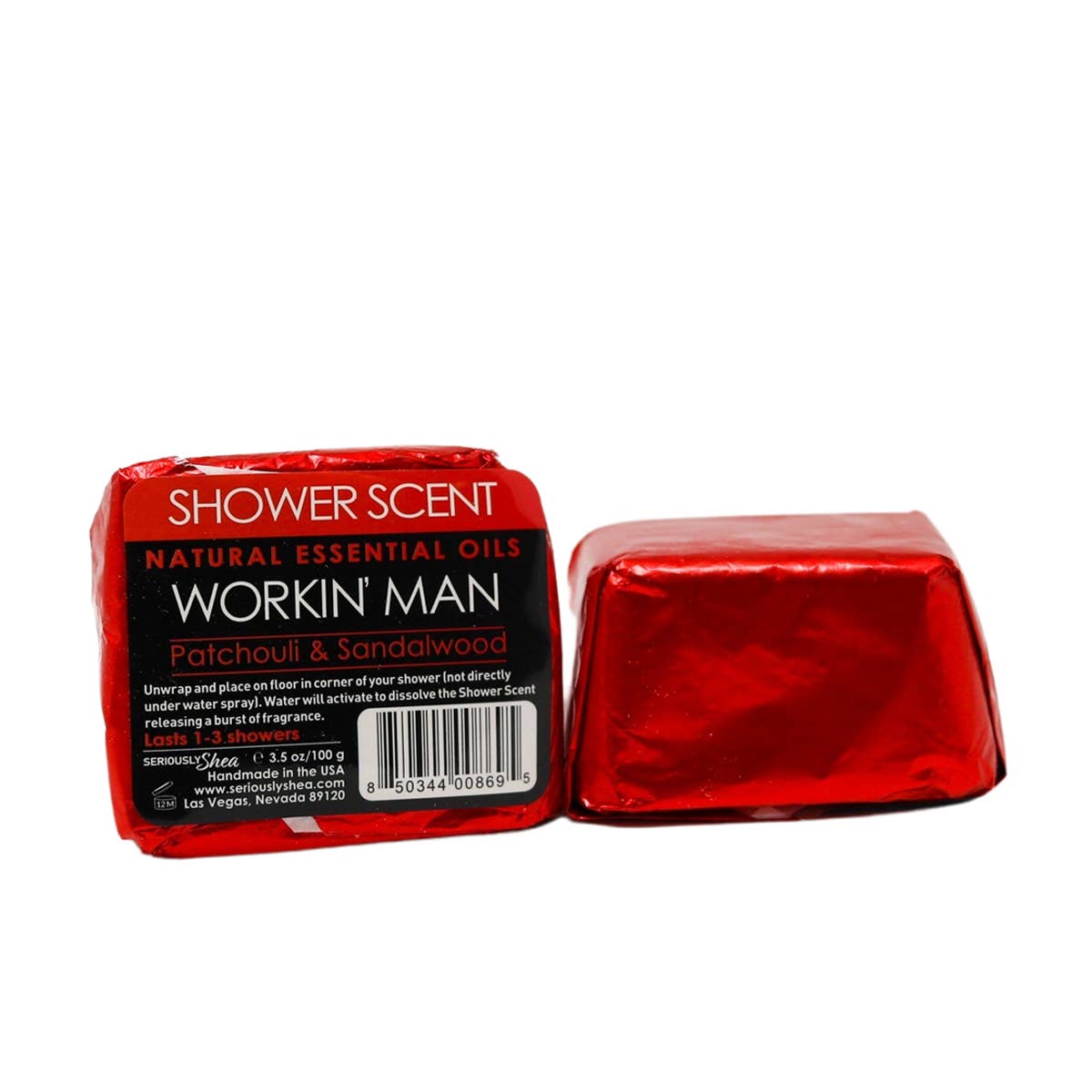 Extra Large Shower Steamers- Workin' Man (Sandalwood + Patchouli)