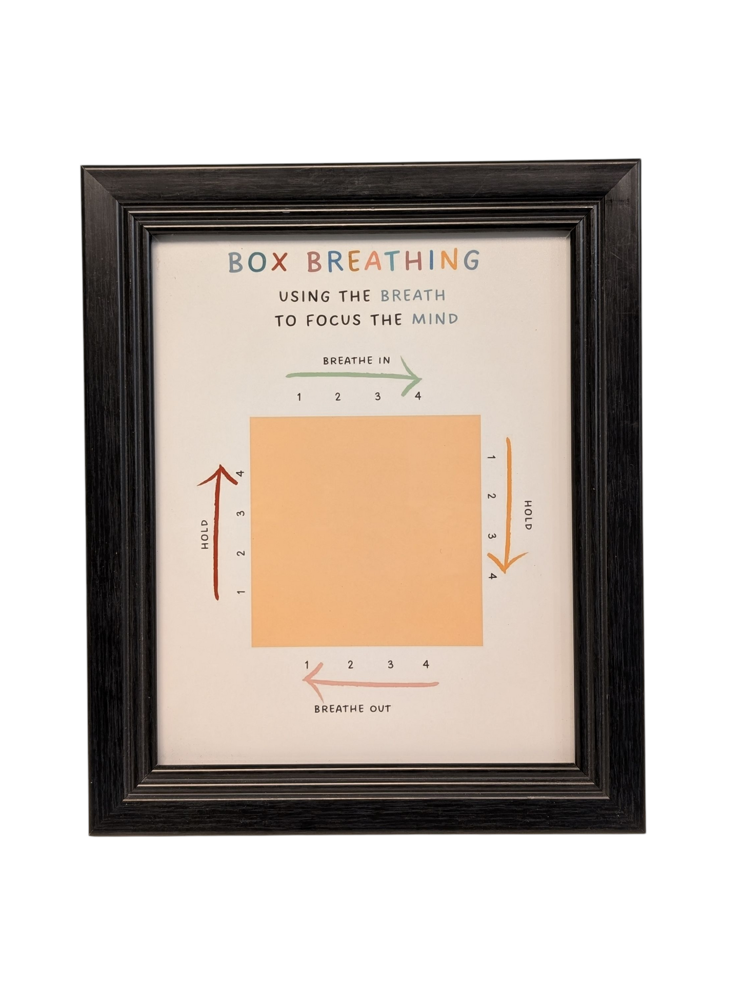 Box Breathing Framed Art