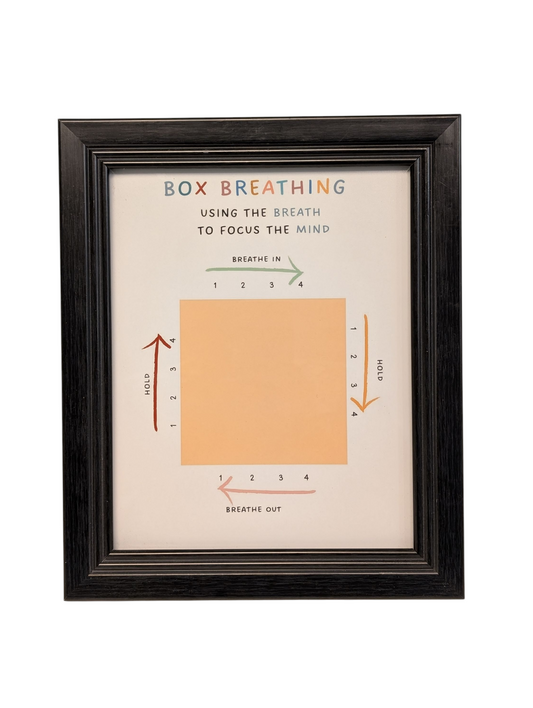 Box Breathing Framed Art