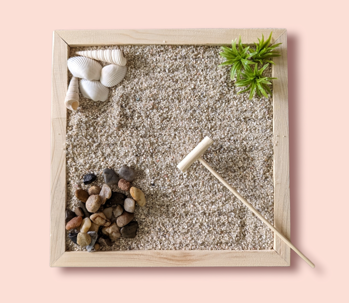miniature beach zen garden