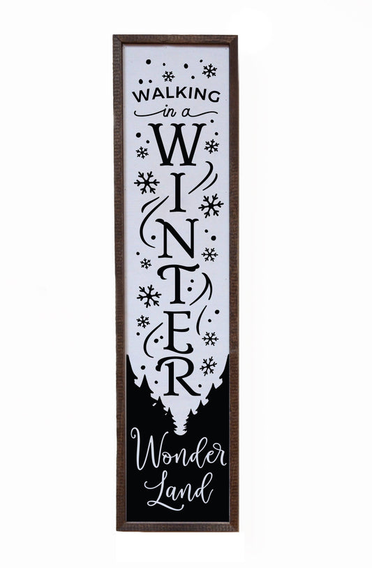 Walking In A Winter Wonderland Christmas Sign