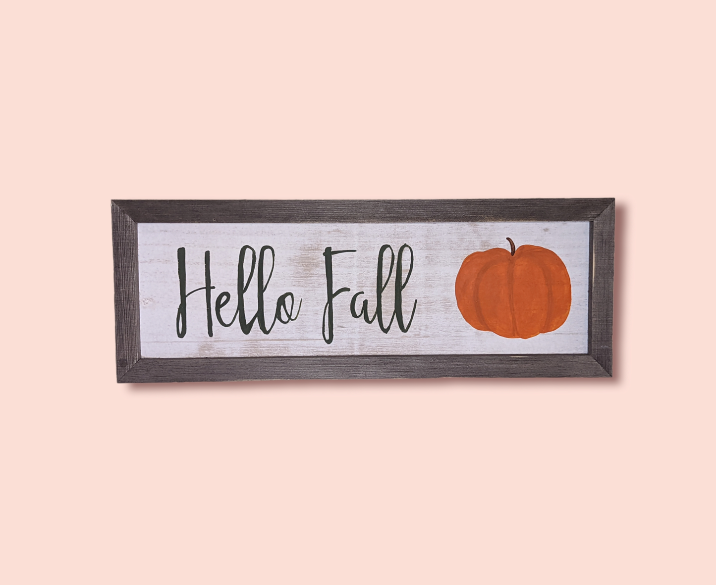 Hello Fall Wood Sign