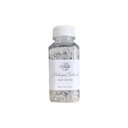 Mahogany Teakwood Bath Salt Soak for men